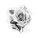colombian landscape scenery with roses with outline of country the word Velez centered  tattoo design idea