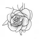 Jasmine flower tattoo design idea