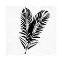 palm leafes for throat tattoo tattoo design idea