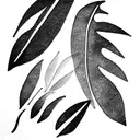 palm leafes for throat tattoo tattoo design idea