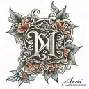 Name "Adi" tattoo design idea