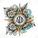 Name "Adi" tattoo design idea