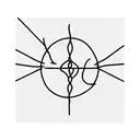 needle and thread tattoo design idea