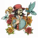 one piece, Doctor WHO, Harry Potter  tattoo design idea