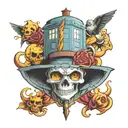 one piece, Doctor WHO, Harry Potter  tattoo design idea