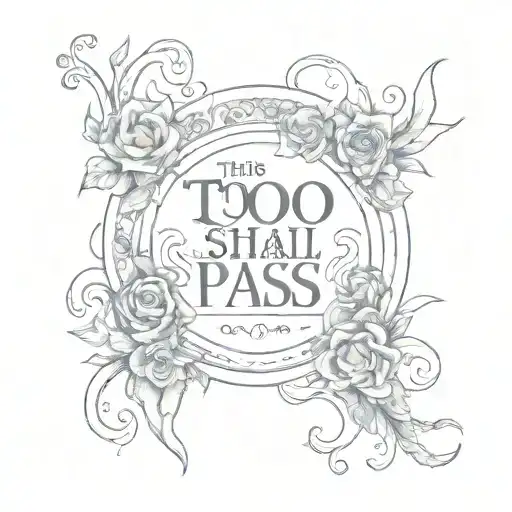 this too shall pass tattoo design idea