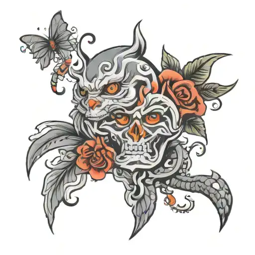 grey 59 tattoo design idea