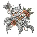 grey 59 tattoo design idea