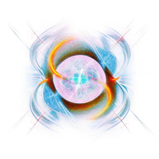 Quantum entanglement less 2 electrons tattoo design idea