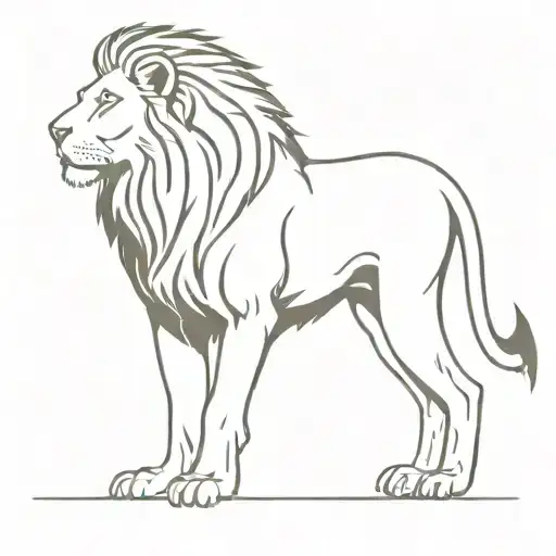 Leader Symbolism: Incorporate imagery that symbolizes leadership, such as a lion or eagle, standing prominently at the h tattoo design idea