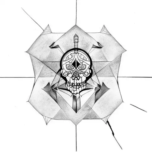 memento mori tattoo design idea