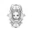 child name tattoo design idea