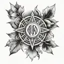 celestial; Roman numerals; May 25; simple tattoo design idea