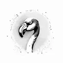 Flamingo  tattoo design idea