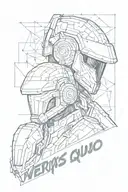 'veridis quo' text written connect the daft punk song tattoo design idea