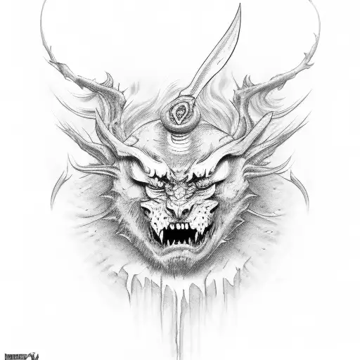 mark of cain tattoo design idea