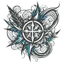 unique Christian symbol tattoo design idea