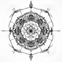 Mandala tattoo design idea
