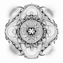 Mandala tattoo design idea