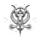 capricorn and sagittarius tattoo design idea