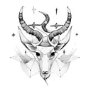 capricorn and sagittarius tattoo design idea