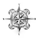 compass tattoo design idea