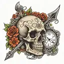 mass grave bury me tattoo design idea