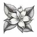 frangipani flower tattoo design idea