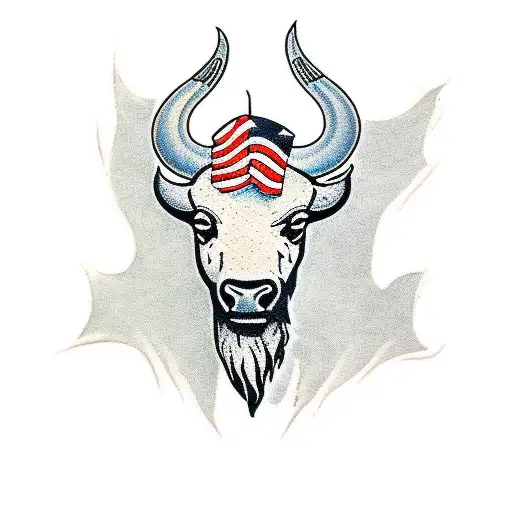 Bison  tattoo design idea