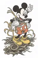 mickey mouse tattoo design idea