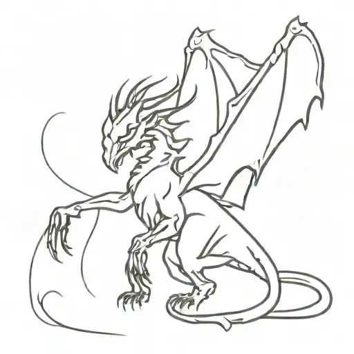 jabberwocky tattoo design idea