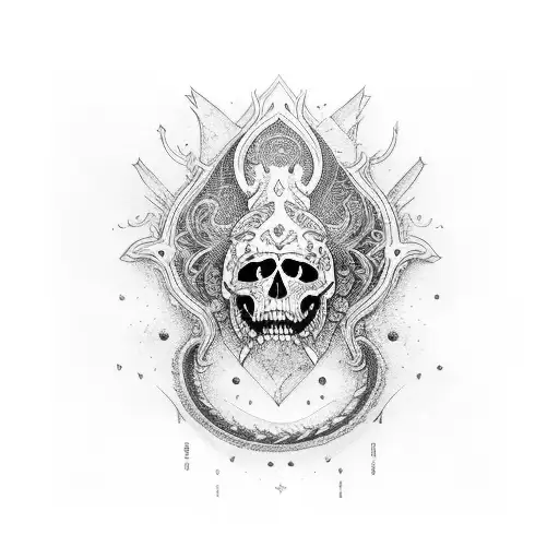 espadas entrelazadas con corona  tattoo design idea