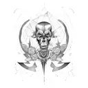 straight jacket tattoo design idea