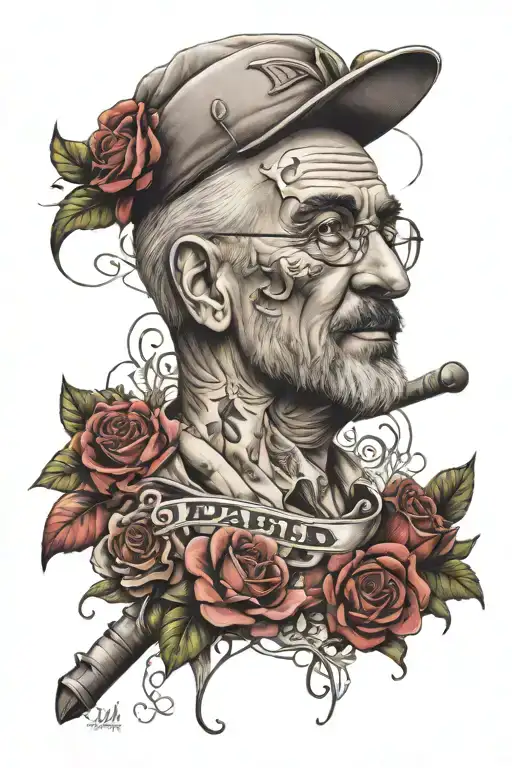 dad memorial tattoo for dad tattoo design idea