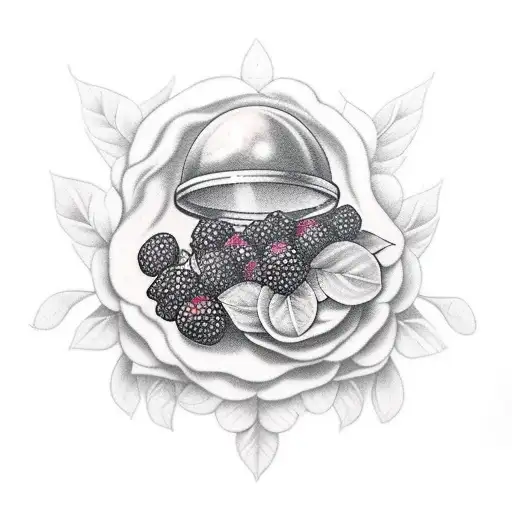 the blacker the berry tattoo design idea