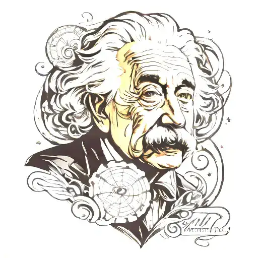 albert Einstein tattoo design idea