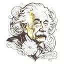 albert Einstein tattoo design idea