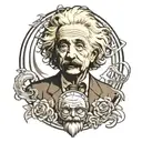 albert Einstein tattoo design idea