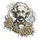 albert Einstein tattoo design idea