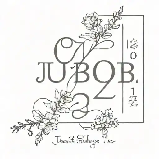 the bible verse job 28:22 tattoo design idea