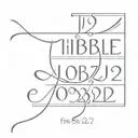 the bible verse job 28:22 tattoo design idea