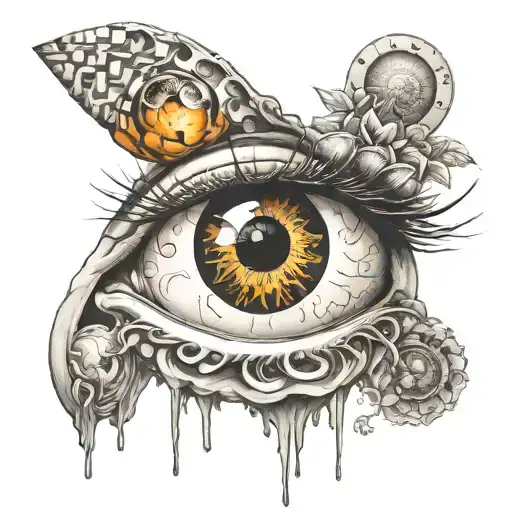 glaucoma sight-loss visual-impairment tattoo design idea
