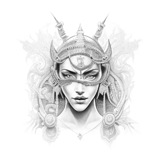 Femida Godess tattoo design idea