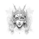 Femida Godess tattoo design idea