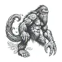sasquatch tattoo design idea
