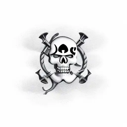 inspired by the lyrics "Yes, I am a pirate, two hundred years too late" with rum and not scary tattoo design idea