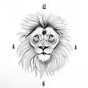 lion, flowers, clock, compass, full sleeve tattoo design idea