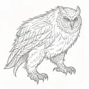 owlbear tattoo design idea
