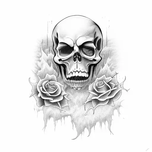 Grim Reaper The Amity Affliction  tattoo design idea