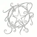 swirly stars Pandora avatar avatar avatar tattoo design idea